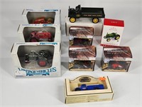 ASSORTED LOT MOSTLY DIECAST FARM TRACTORS