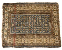 Antique Shirvan rug, approx. 4 x 5.8