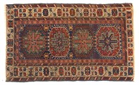 Antique Kuba rug, approx. 3.6 x 5.8