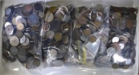 OVER 20 POUNDS of FOREIGN COINS