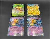 Lot of 4 Assorted Jumbo Pokemon Cards