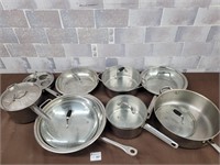 Stainless stell pots and pans
