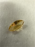 Marquis cut yellow topaz