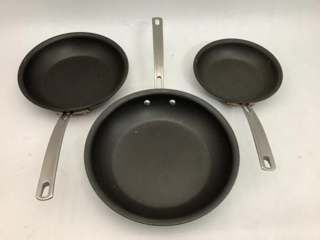3 Kirkland Fry Pans, Show Use