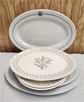 Vintage Platters China w Portland Military Academy