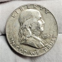 1962-D Franklin Half Dollar