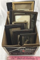 Box of 18 Old Picture Frames