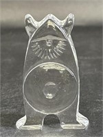 ORREFORS Art Glass Crystal Viking Figurine