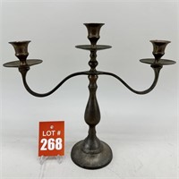 Silver 3 Tier Candleabra