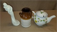 Tea Pot, Hallmark Figurine, Milk Jug,