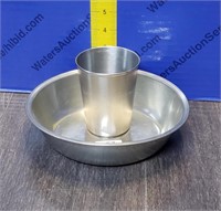 Pewter Cup & Bowl