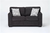 Charcoal Accent Loveseat Sofa