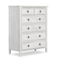 Evolur Julienne 6 Dressers Chest Antique Grey