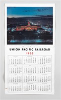 1965 UNION PACIFIC RAILROAD CALENDAR