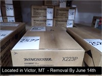 CASE OF (200) ROUNDS OF WINCHESTER VARMINT X223P