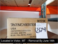 CASE OF (1,000) ROUNDS OF WINCHESTER 223 REM 55