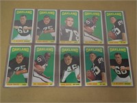 LOT 10 1965 TOPPS NFL TALLBOY CARD OAKLAND RAIDERS