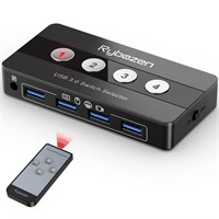 Rybozen USB 3.0 Switch Selector, 4 Port USB