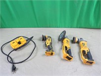 DeWalt Corded power supply, sander, 2 grinders