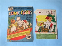 1940s Comic Capers Tippy Toys Cut Out Cartoon OLD