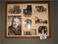 Vintage photos and frame