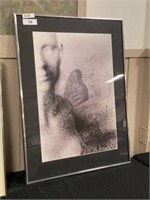 Framed Abstract Butterfly Print