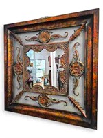 Decorative Metal Wall Mirror - Modern
