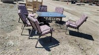 Patio Table & 6 Chairs w/ Cushions