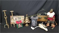 Trinkets & Collectibles Lot - Metal Candle