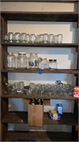 Approx 60 jars- lids and gal jars