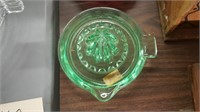 Green Depression Glass Juice Reamer