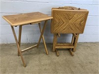 Set of 4 Wooden Hostess Tables