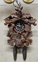 Vintage 1980s Hunting Cuckoo Clock