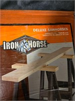 Iron Horse Deluxe sawhorses in orgiginal box