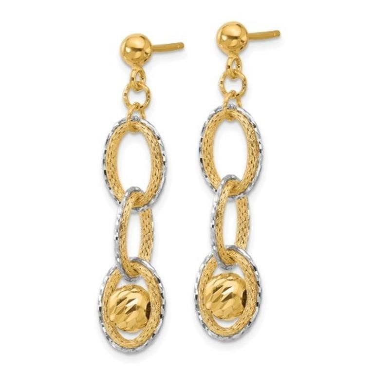 14K- Dangle Post Earrings