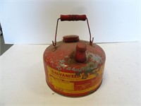 Vintage Eagle Galvanized Gasoline Can with Spout