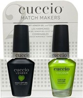 (2) Cuccio MatchMakers Nail Polish "Key of Lime"