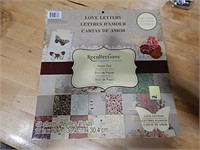 "Love Letters" Scrapbook Paper/ Cardstock