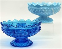 Pair Fenton Glass 6 Candle Holder