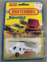 Matchbox Die cast metal No 75 helicopter