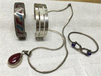 VINTAGE STERLING SILVER JEWELRY LOT