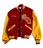 Oak Hill Academy leather letterman jacket