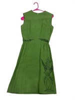 Vintage 1960's handmade green dress