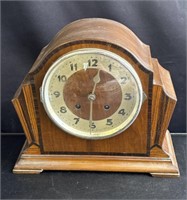 Vintage wood mantel clock