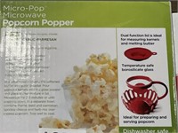 MICROPOP MICROWAVE POPCORN POPPER