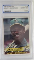 1984 Donruss Rickey Henderson #54  PSA 8.5