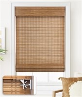 23'' W X 64'' H Cordless Bamboo Roman Shades