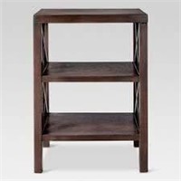 OWNINGS END TABLE WITH 2 SHELVES  (FULLY