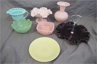 Vintage Decorative Colored Glass in a Variety of