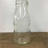 Embossed Mobiloil Quart Bottle